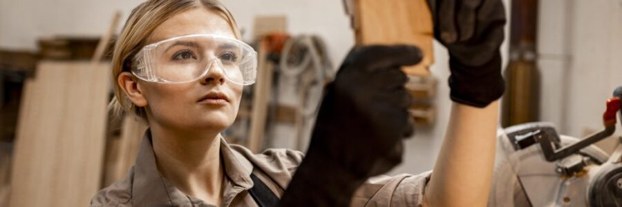 female-carpenter-with-glasses-using-tool-measure-wood-min